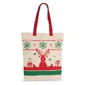 Sac shopping avec motifs de Noël