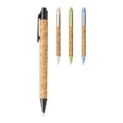Stylo bille en liège et paille de blé