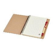 Carnet de notes recyclé avec stylo