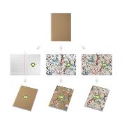 Carnet A5 recyclé à couverture souple - 50 feuilles