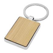 Porte-clés rectangulaire en bambou