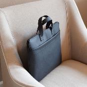 Sac ordinateur portable en simili cuir végétalien
