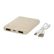 Batterie de secours 5000 mAh en paille de blé