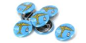 Badge rond avec coque en métal - 32 mm