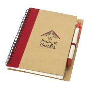 Carnet de notes recyclé avec stylo