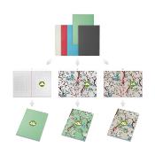 Cahier A6 recyclé à couverture souple - 100 feuilles