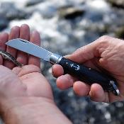 Couteau pliant avec lame en acier inox