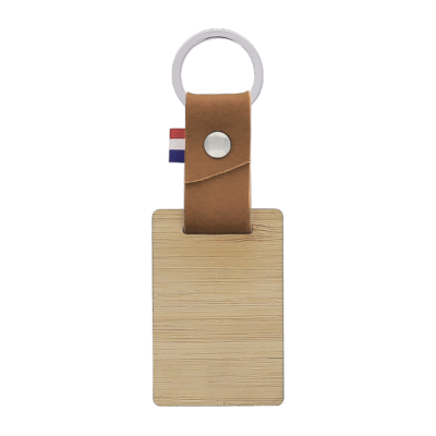 Porte-clés en matière végétale et bambou
