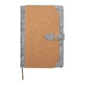 Carnet A5 en feutrine recyclée et liège