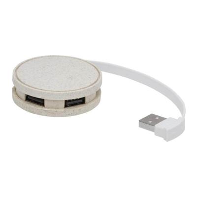 Hub USB 2.0 - Paille de blé