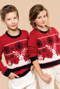 Pullover col rond de Noël - Enfant