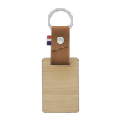 Porte-clés en matière végétale et bambou