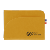Porte-cartes en matière végétale