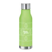 Bouteille en RPET, caoutchouc et acier inoxydable