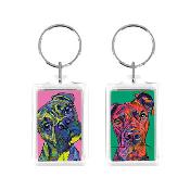 Porte-clé rectangulaire - 25 x 40 mm