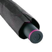 Parapluie de poche noir en toile recyclée