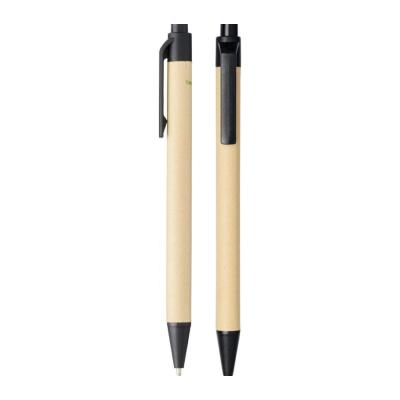 Stylo bille en carton recyclé et plastique de maïs