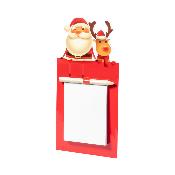 Bloc-mémo magnétique avec figurines de Noël