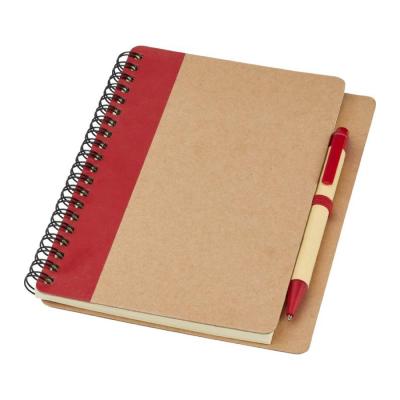 Carnet de notes recyclé avec stylo