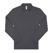 Polo manches longues en coton - Homme - 180 g