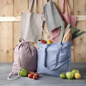 Sac shopping recyclé avec soufflet - 210 g