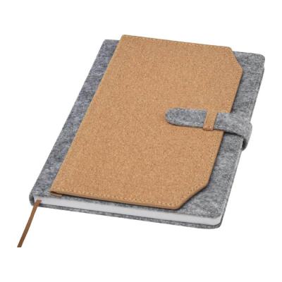 Carnet A5 en feutrine recyclée et liège