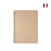Carnet à spirale A5 en cuir recyclé