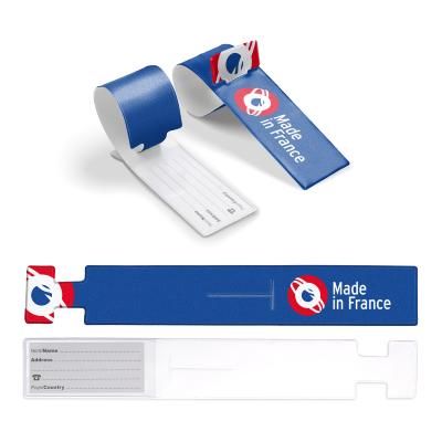 Etiquette à bagage rectangulaire - Made in France