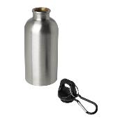 Bouteille d'eau en aluminium avec mousqueton - 400 ml