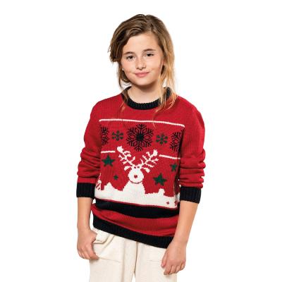 Pullover col rond de Noël - Enfant