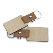 Porte-clés en matière végétale et bambou