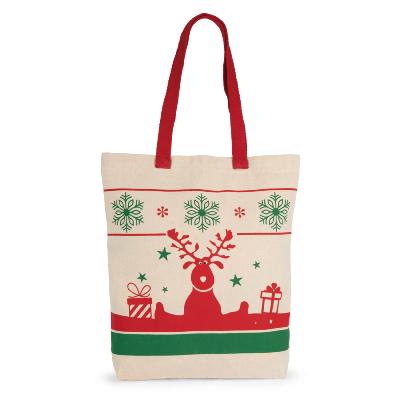Sac shopping avec motifs de Noël