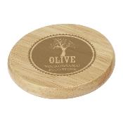 Sous-verre en bois avec ouvre-bouteille