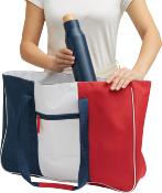 Sac de plage bleu/blanc/rouge