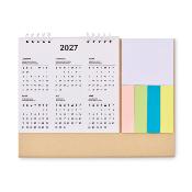 Calendrier de bureau avec autocollants et mémos