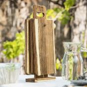 Set de quatre planches à tapas en acacia massif