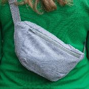 Sac Banane en toile recyclée non teintée