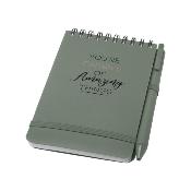 Carnet en plastique océanique A6 avec stylo bille