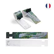 Etiquette à bagage rectangulaire - Made in France