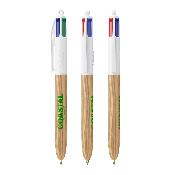 BIC® 4 Couleurs Wood Style